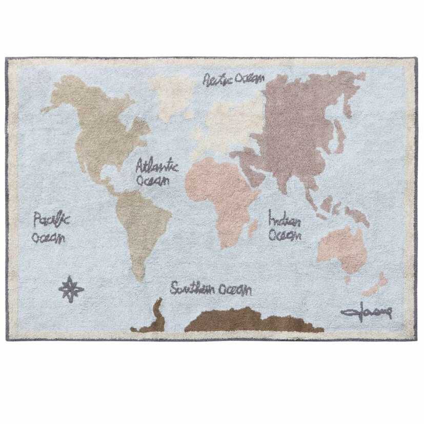 Teppich Back To School Vintage Map M