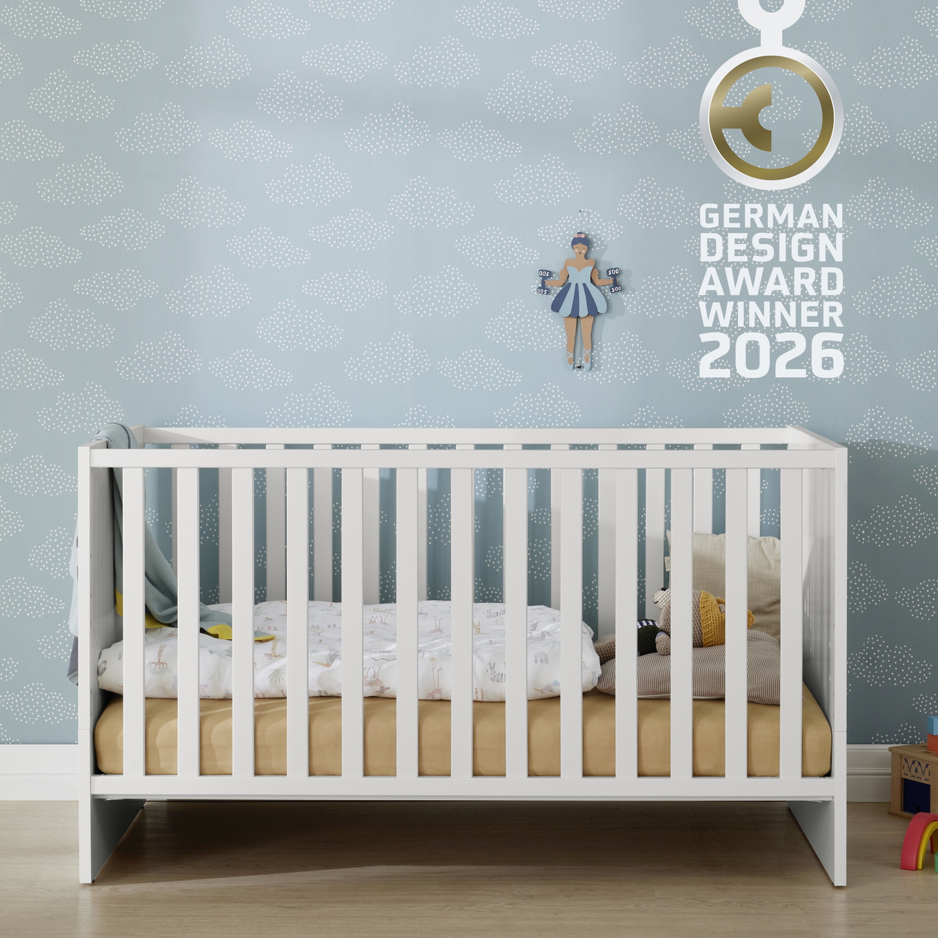 Babybett Little Snu Weiss 3