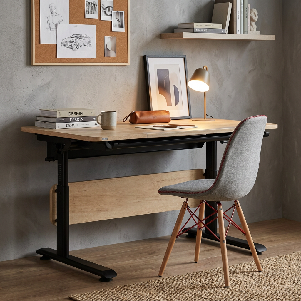 Schreibtisch Diego 120 Schwarz Braun 5