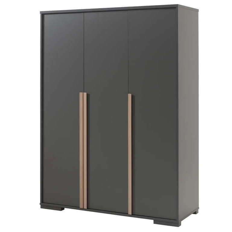 Kleiderschrank London Anthrazit, 3-türig