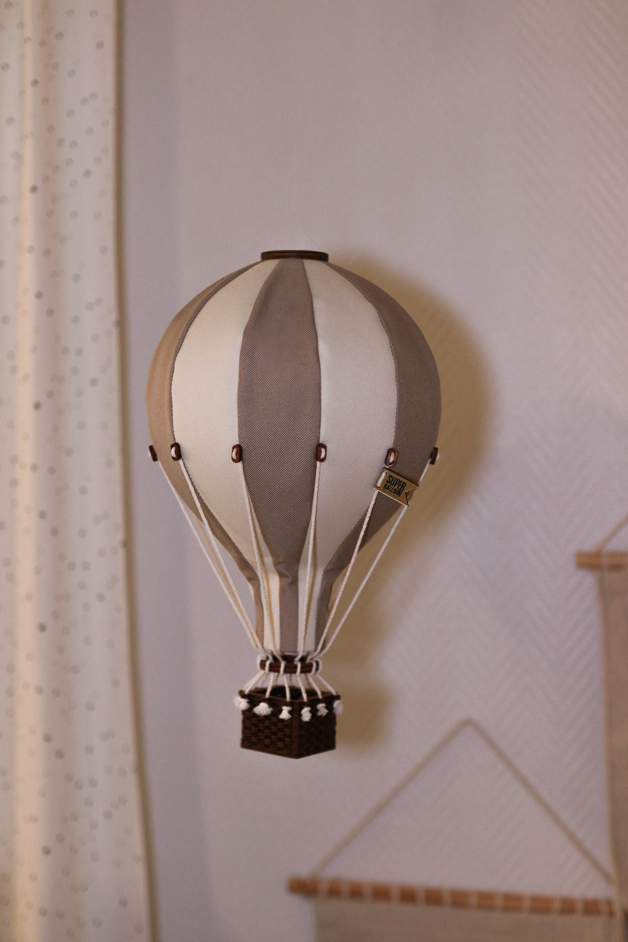 Deko Heissluftballon Braun Hellbraun S 5