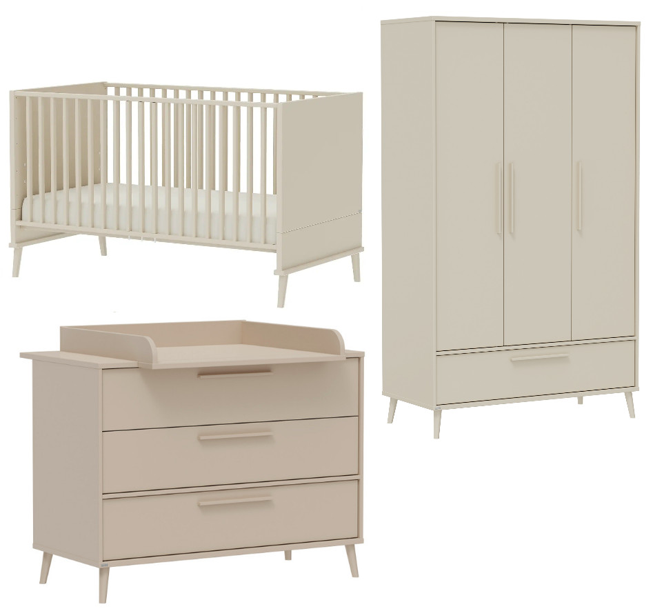 Babyzimmer Eefje Set 3-teilig Cashmere Beige