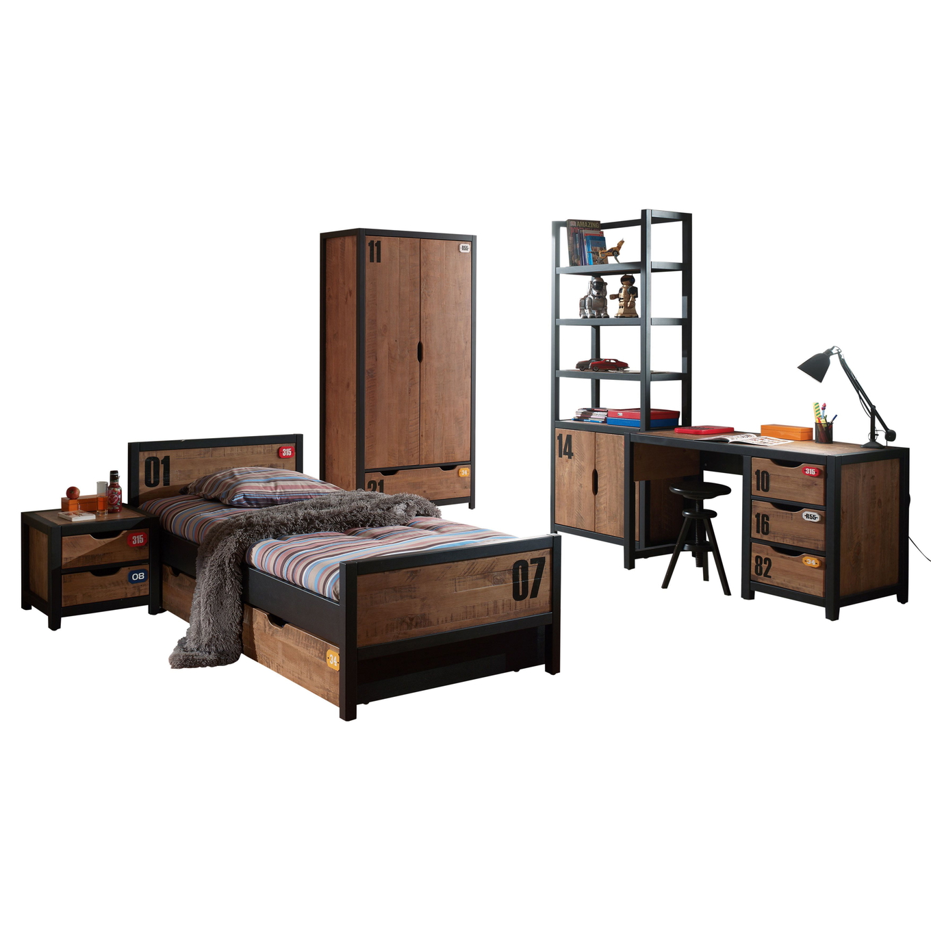 Kinderzimmer Alex 6-teilig Set B