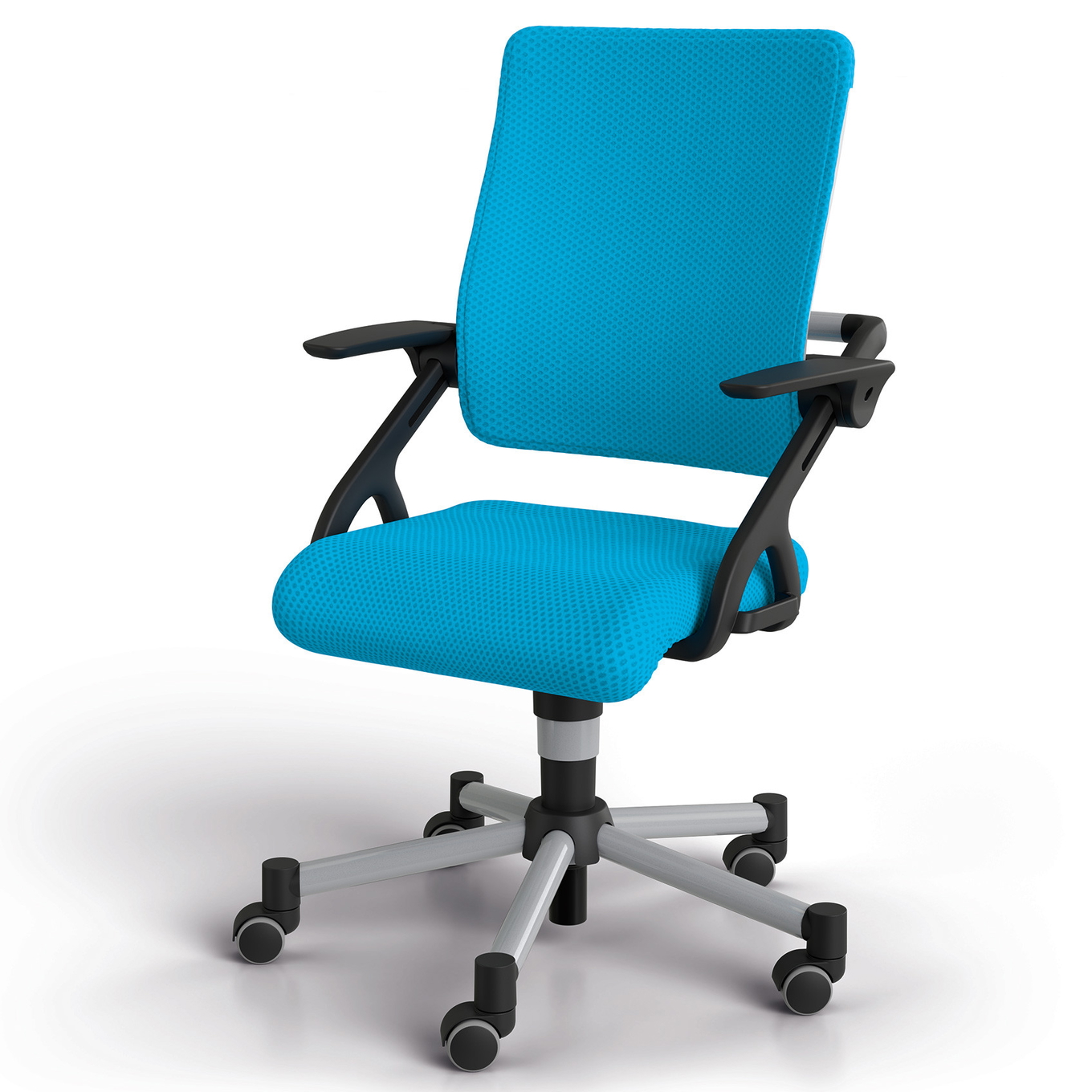 Bürostuhl Tio Silber Blau