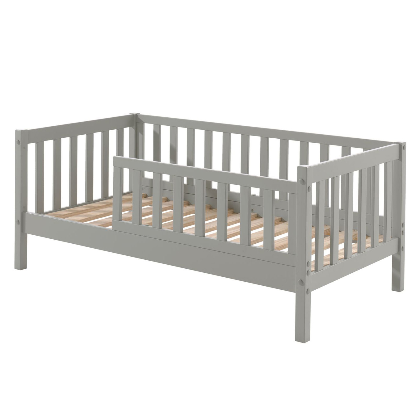 Juniorbett Peuterbed 70 x 140 cm Grau