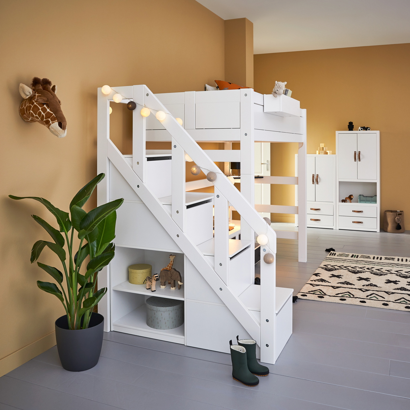 Treppe Lifetime für Etagen- und Hochbetten Weiss #2