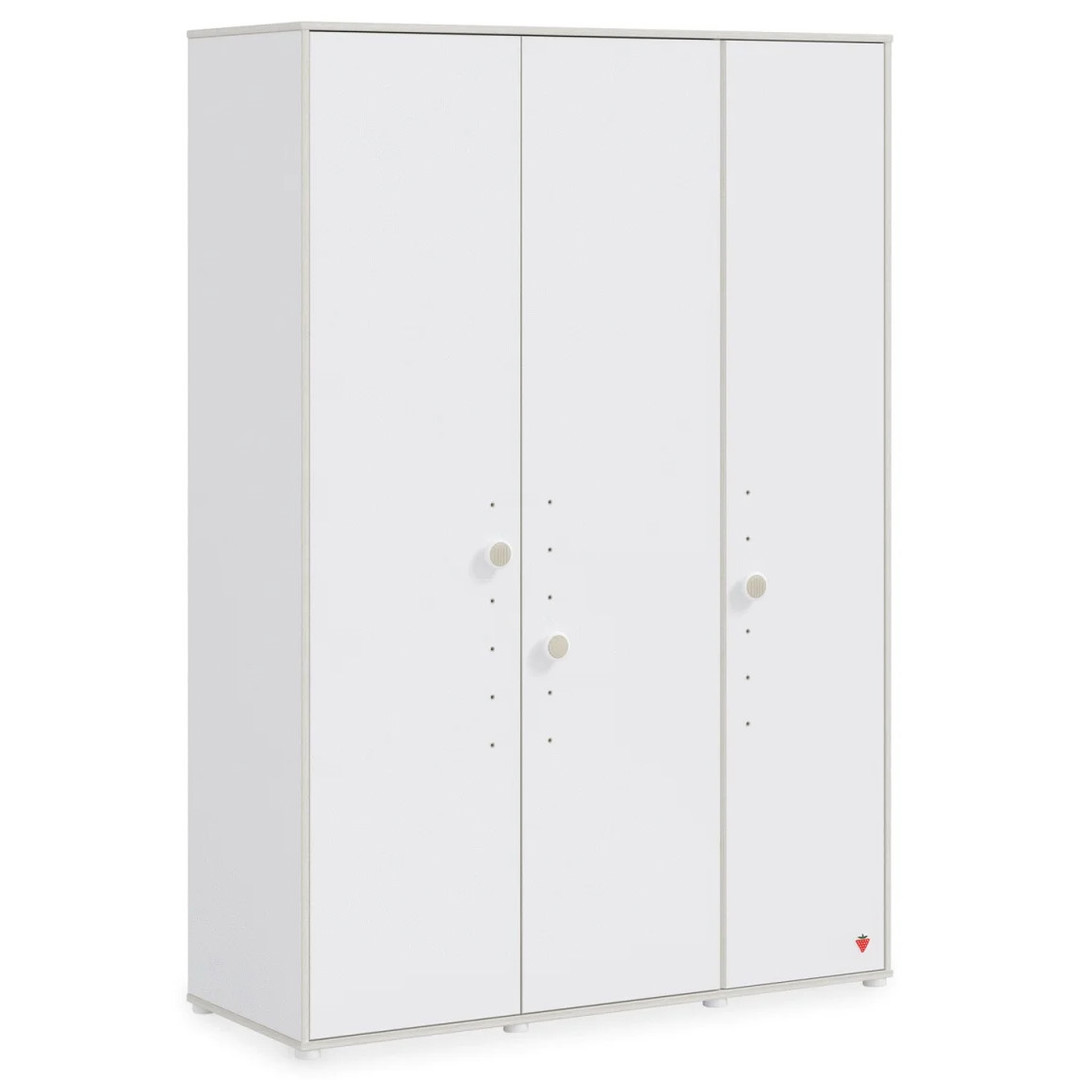 Kleiderschrank Montes Weiss, 3-türig