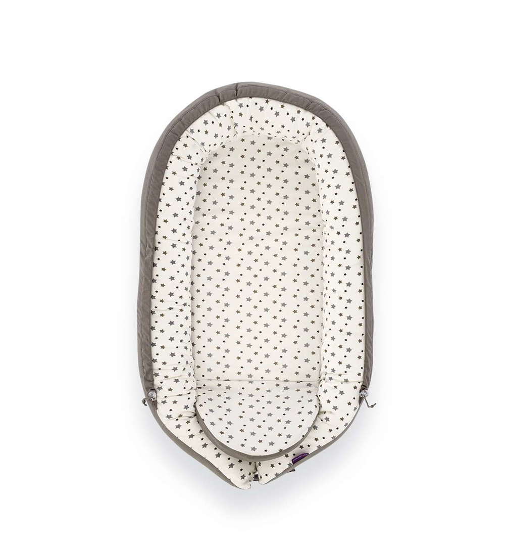Babynest Premium Graue Sterne 3