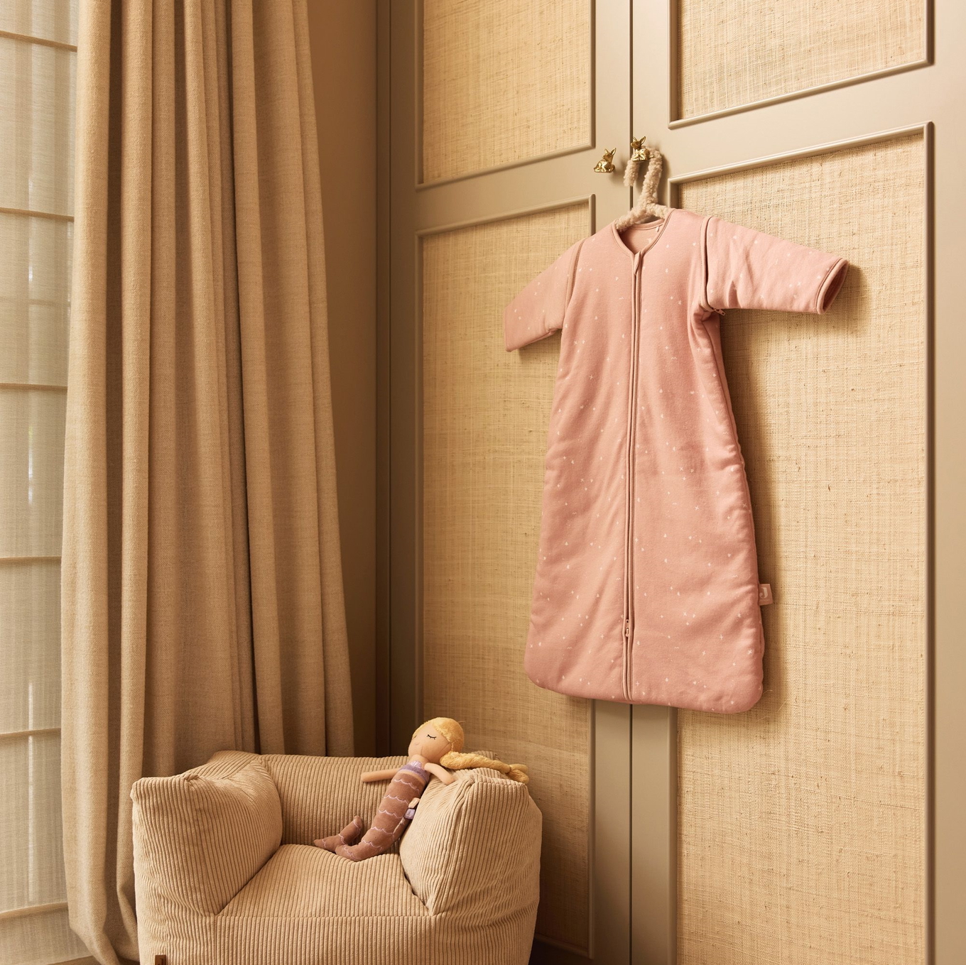 Schlafsack mit abnehmbaren Ärmeln Twinkling Rosa, 60cm #2