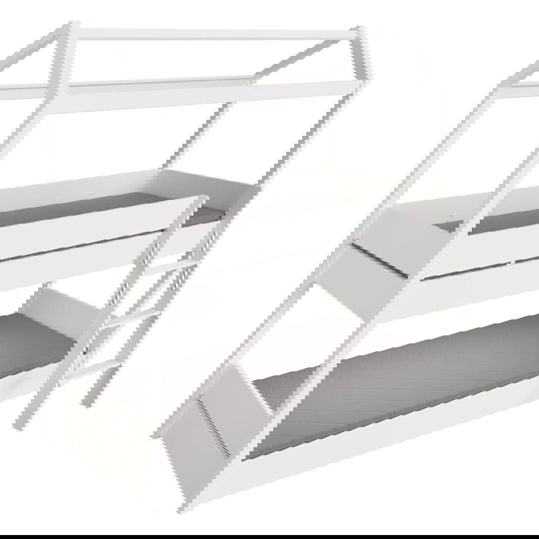 Etagenbett Tiny House mit Schrägleiter