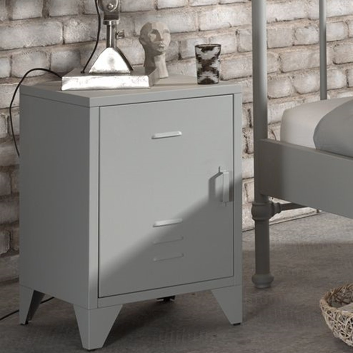 Nachttisch Bronxx  Grau #2