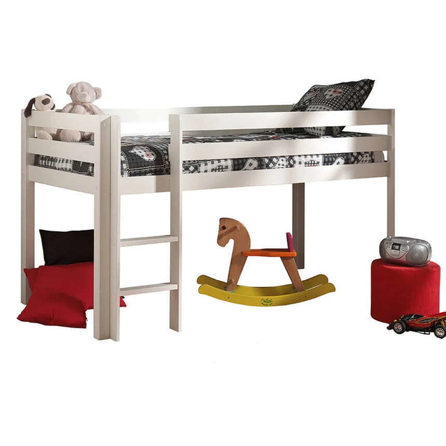 Halbhohes Bett Pino Weiss