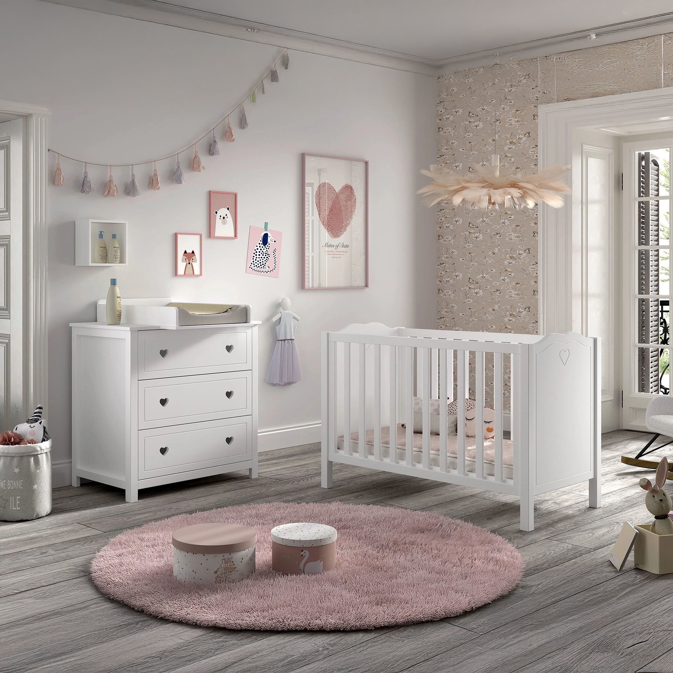 Babyzimmer Amori 3-teilig Set 2