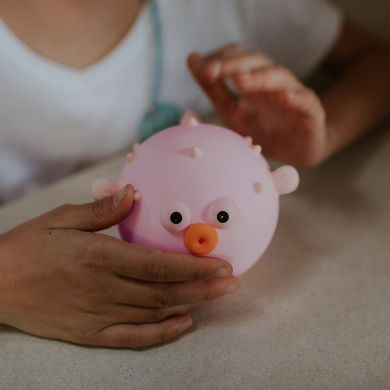 Lampe Kugelfisch Rosa #2