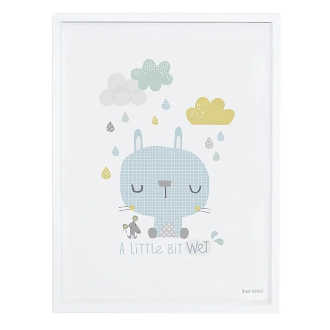 Poster Hase mit Rahmen