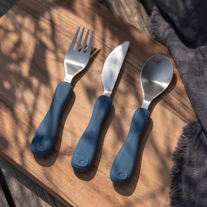 Silikon-Besteck Fanto Blau #2