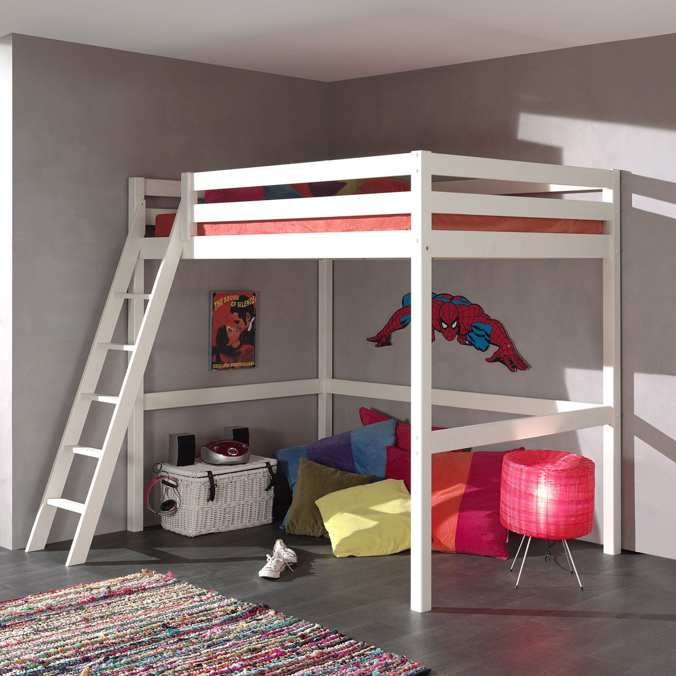 Hochbett Pino 140 x 200 cm Weiss #2