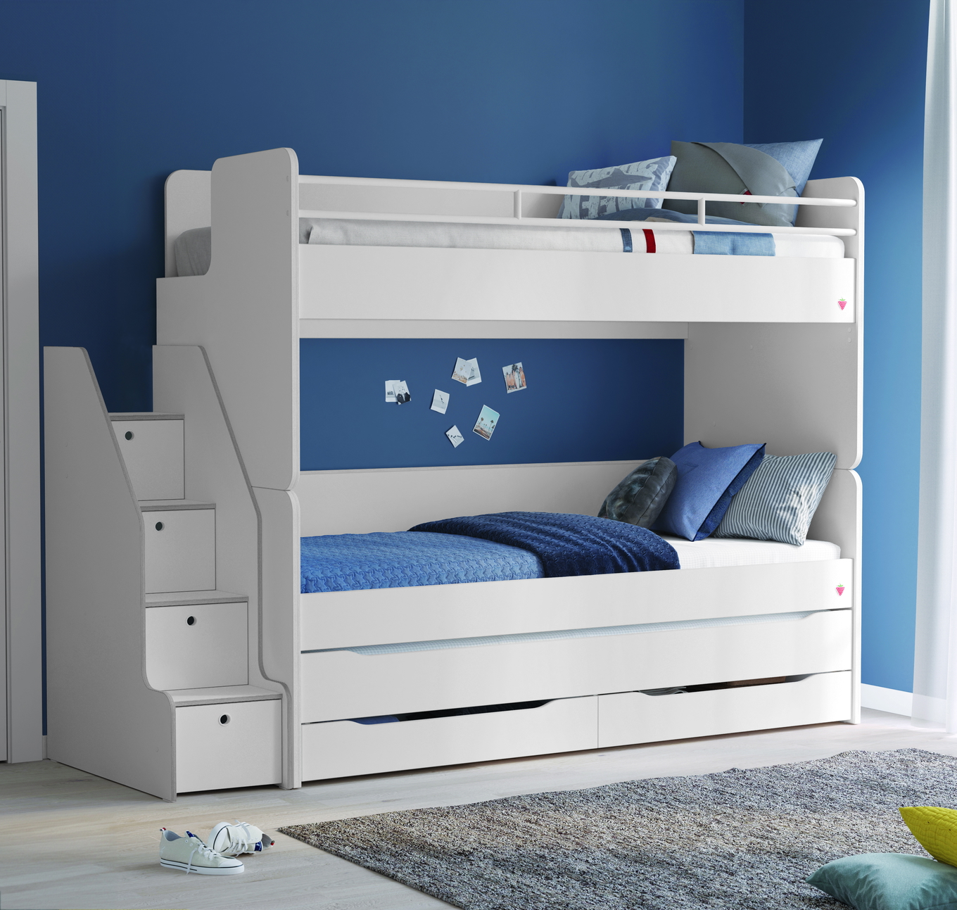 Hochbett Studio Set Weiss, Set 1 3