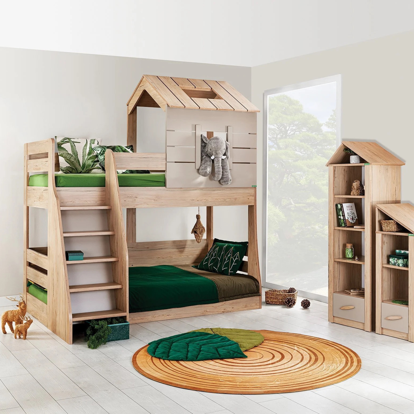 Etagenbett My House Braun 4