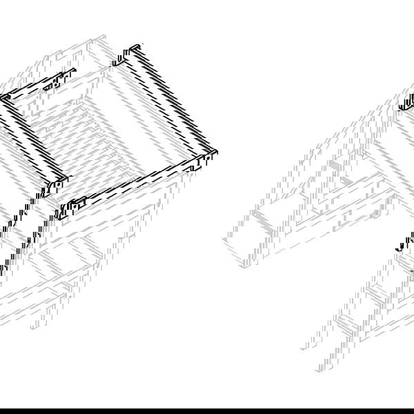 Sicherheitserhöhung geöffnet Seite & Front für gerade Leiter Weiss lasiert