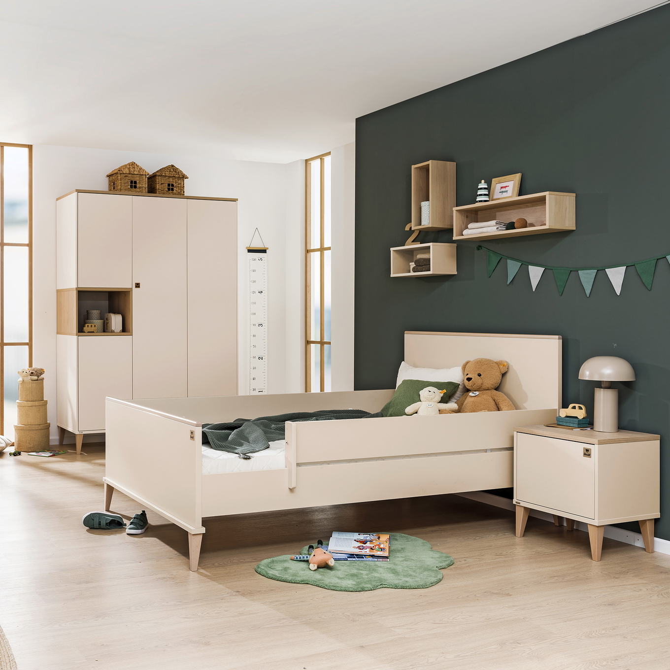 Wandregal Rechteckig Lang Scandi Wood 3
