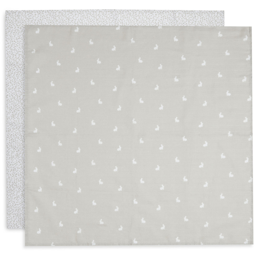 Spucktücher Dotted Rabbit Nougat 2er Set