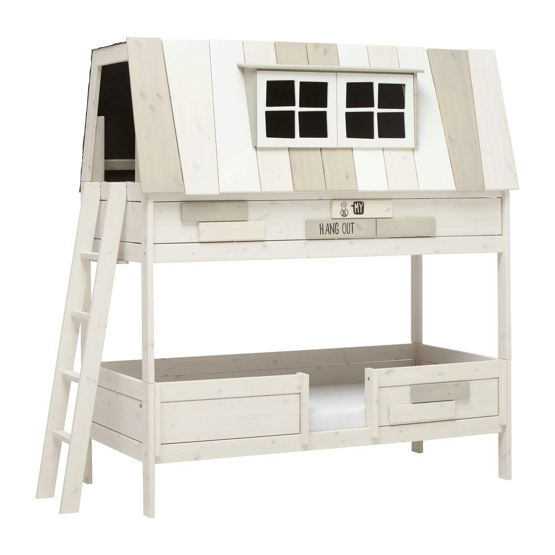Abenteuerbett My Hangout als Etagenbett Rollrost, Weiss 3