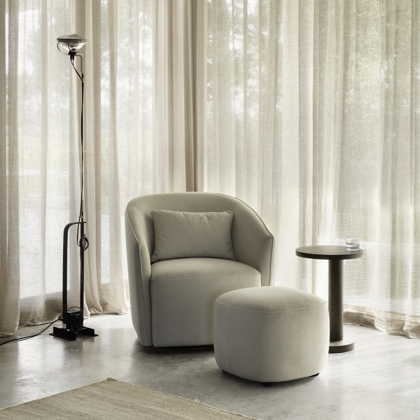 Drehsessel Gomi Mohair Beige #2