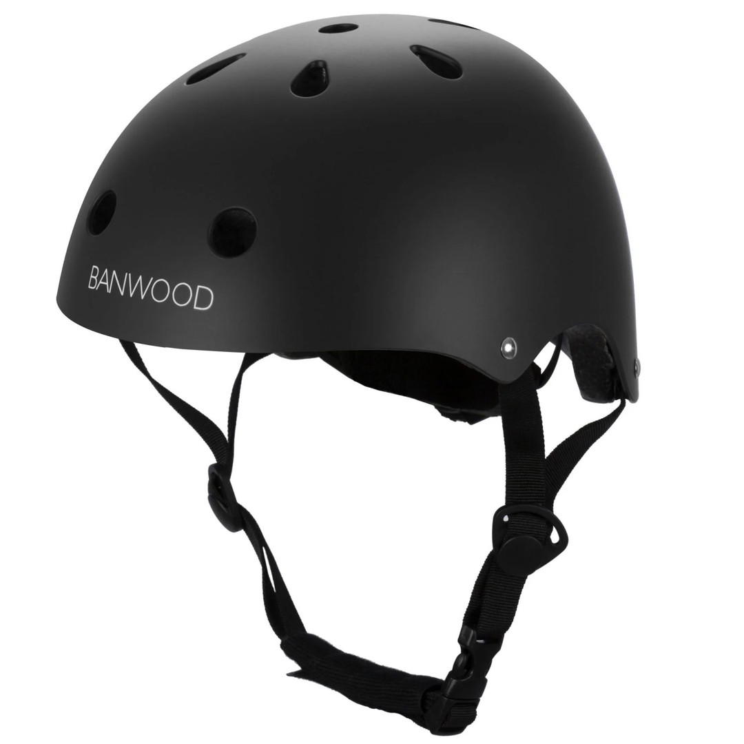 Klassischer Helm Schwarz 50-54 cm