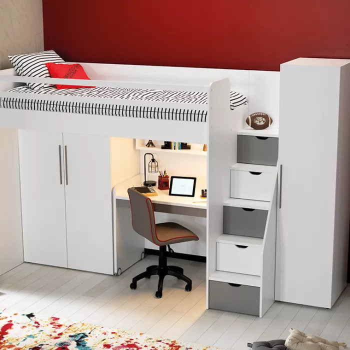 Schreibtisch Neo Klein Grau #2