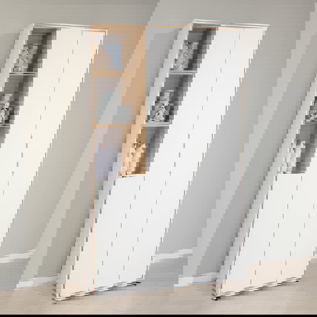 Kleiderschrank Lieven 3-türig mit 3 Fächer #2