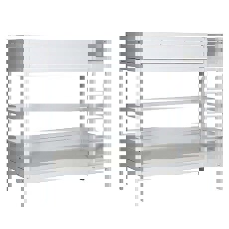 Etagenbett inkl. Bettkasten Deluxe Lattenrost, Weiss #2