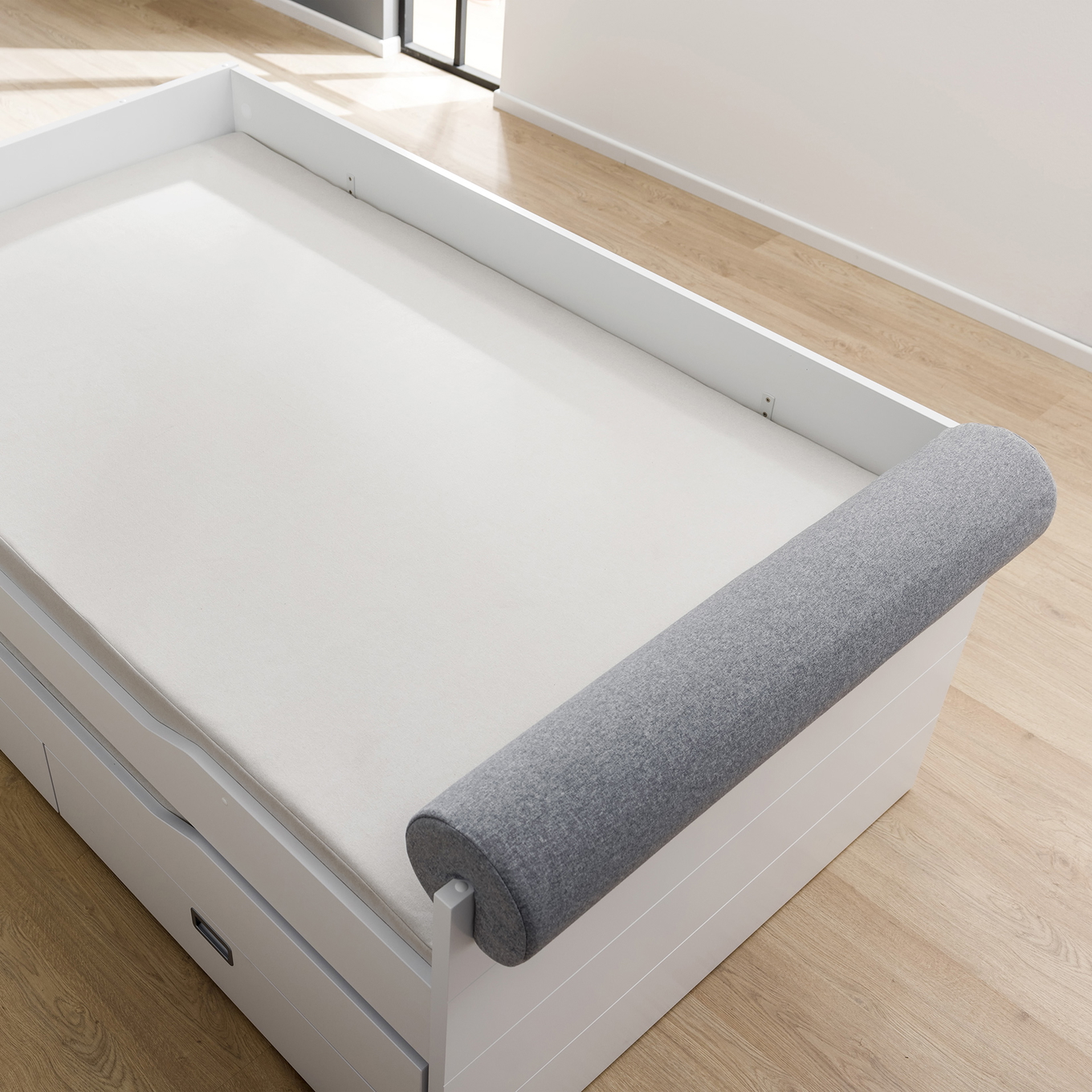 Comfortrolle aus Mikrofaser Gross Steingrau 1