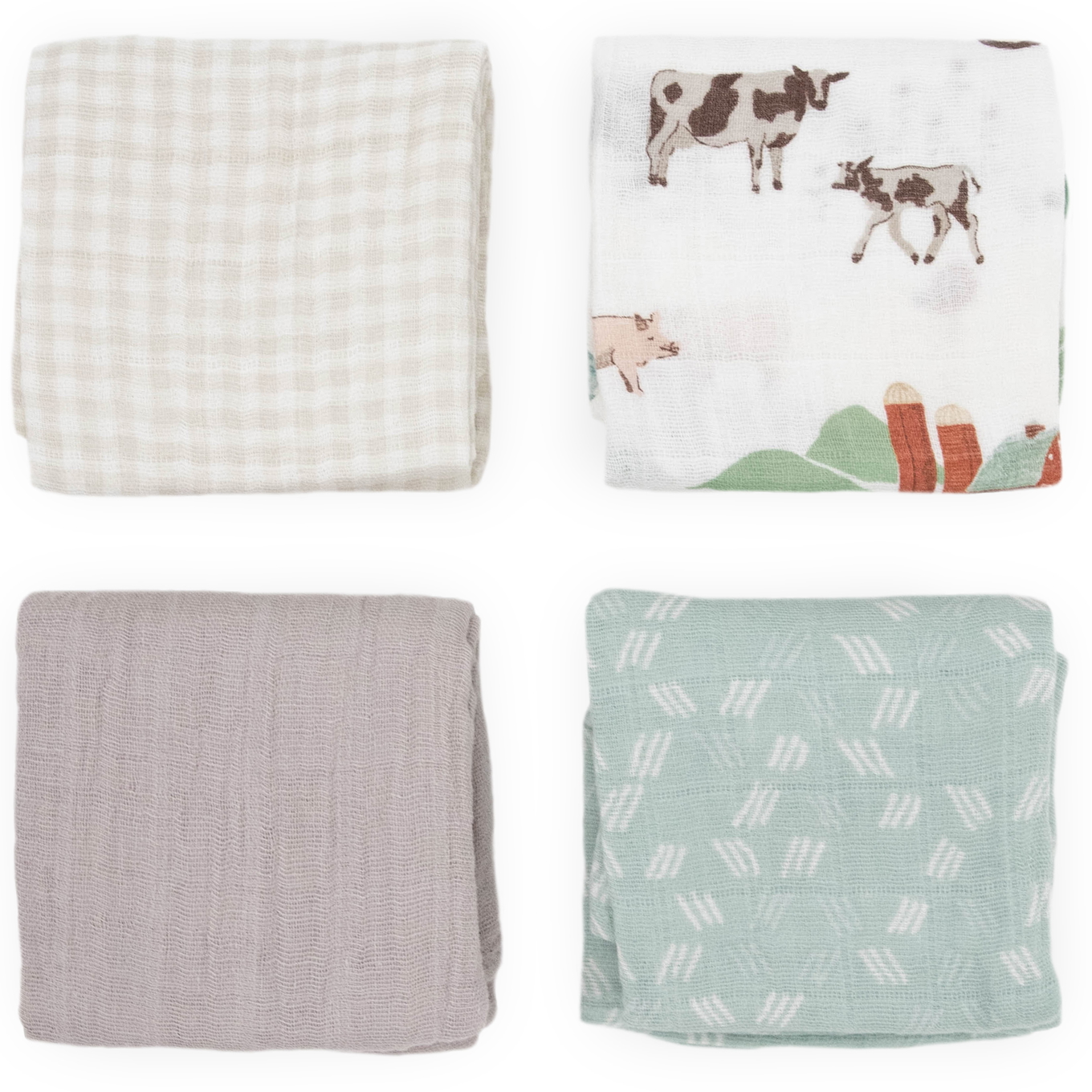 Spucktücher Farmyard 4er-Set