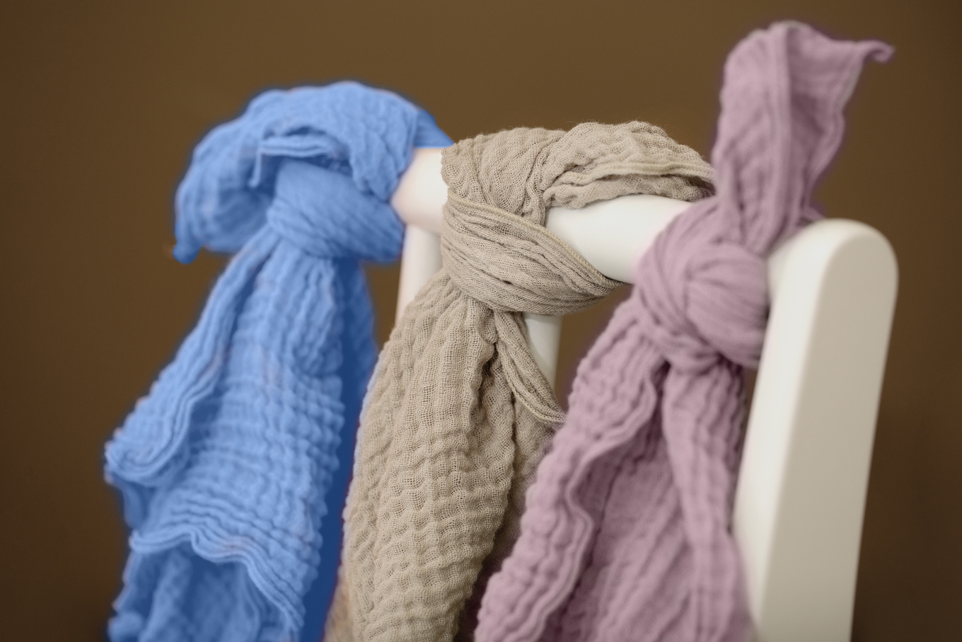 Gaze Spucktuch Uni Blue Lilac 3