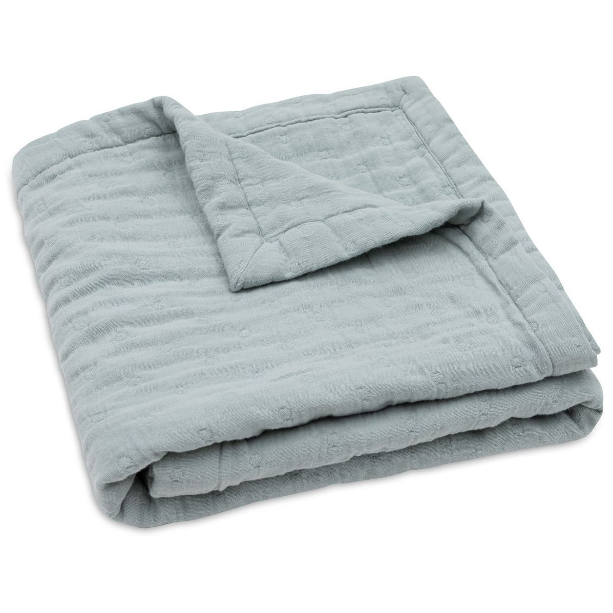 Babydecke Jacquard Sea Green