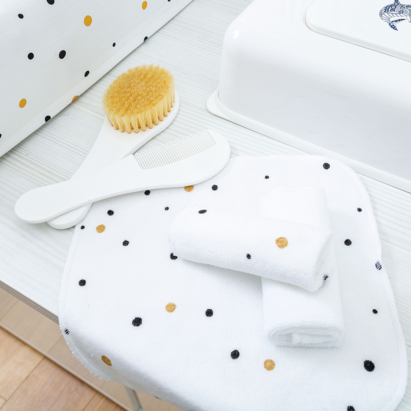 Waschtücher 3er Set Golden Points #2