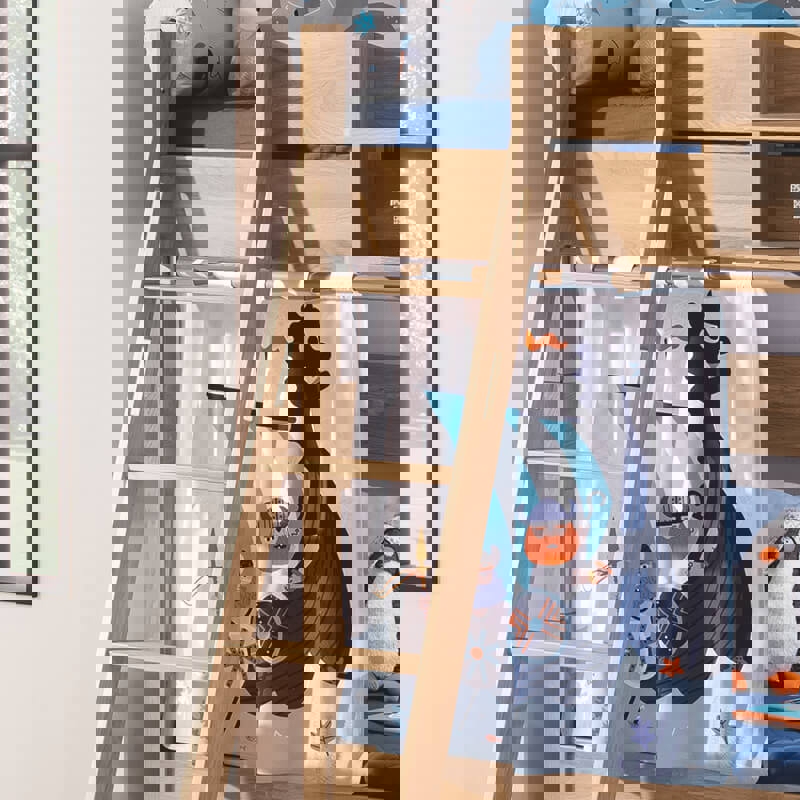 Hochbett Sten Holz, mit Schrägleiter #2