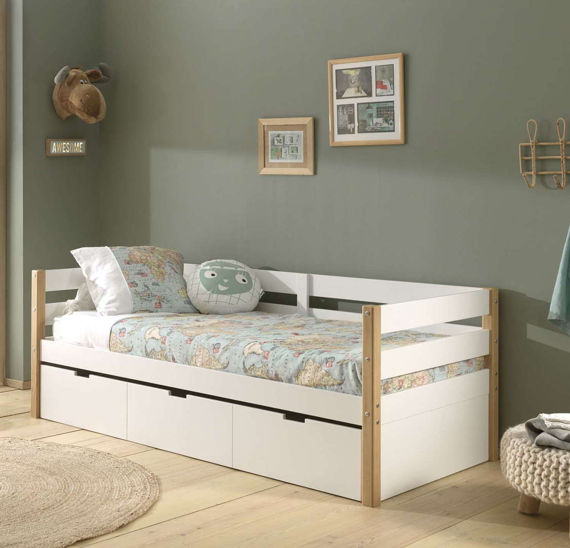 Kojenbett Margrit Side Rails mit Ausziehkasten #2