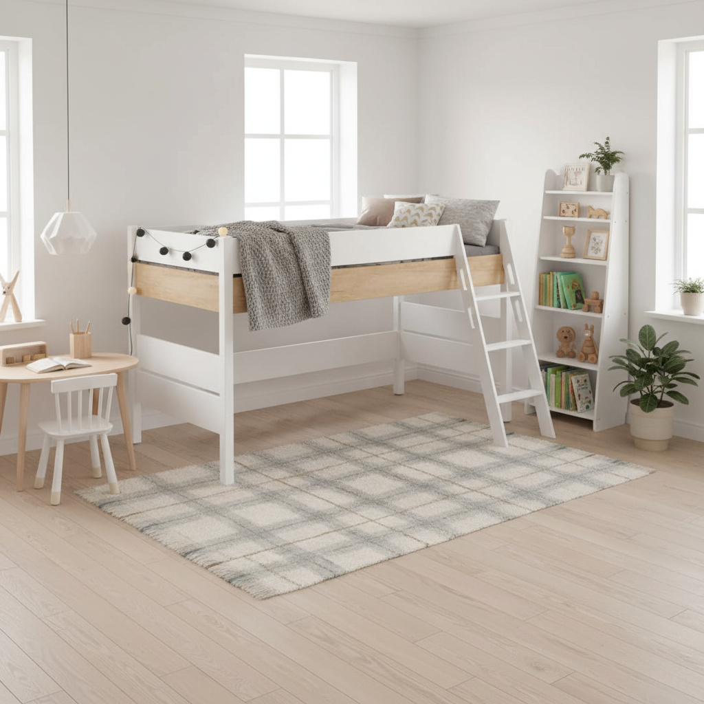 Halbhohes Bett Kira Nebraska mit Schrägleiter, 90 x 200 cm 5