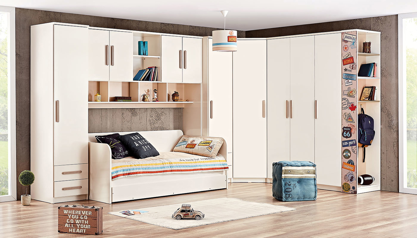 Eck-Kleiderschrank Joyin 4