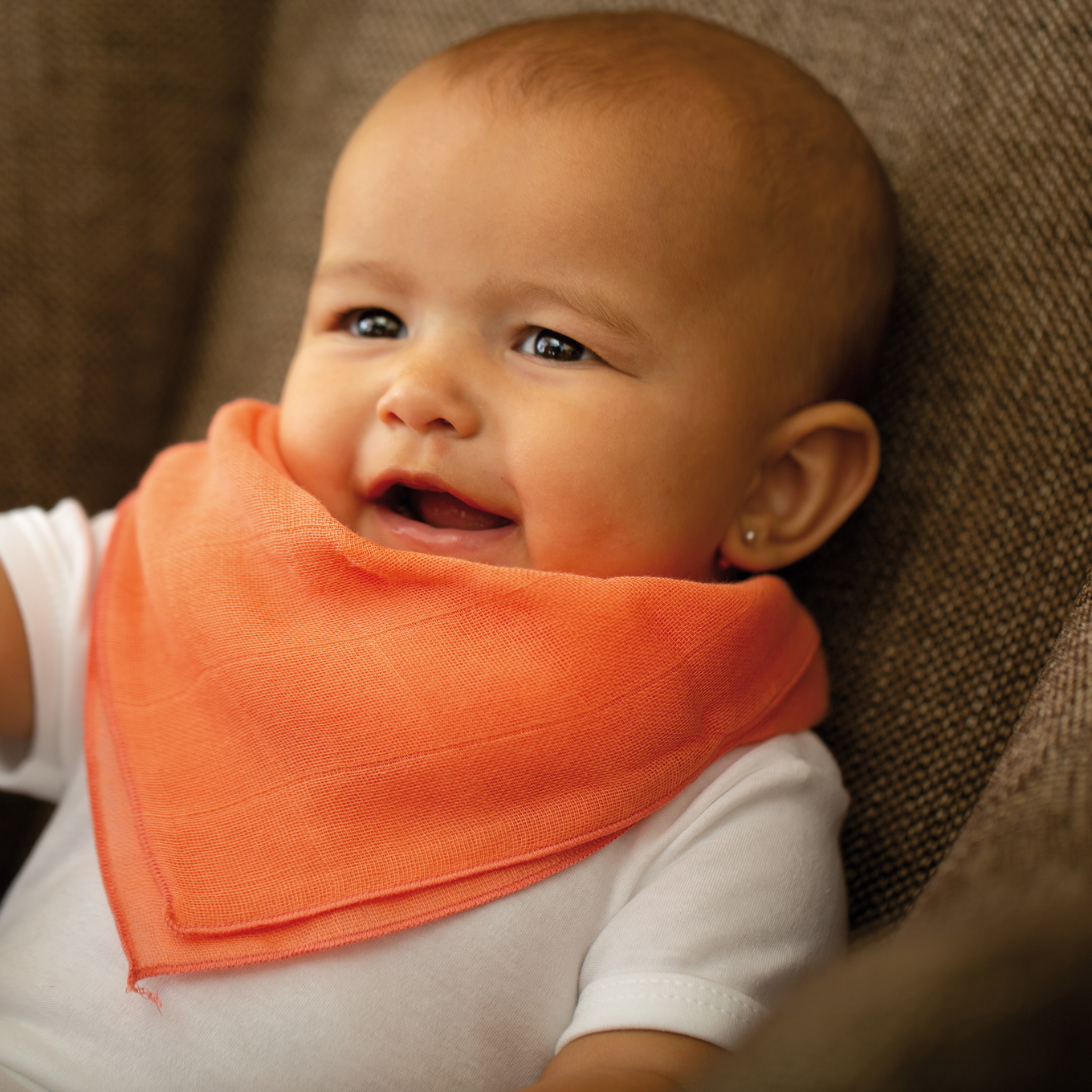 Gaze Spucktuch Uni Orange #2