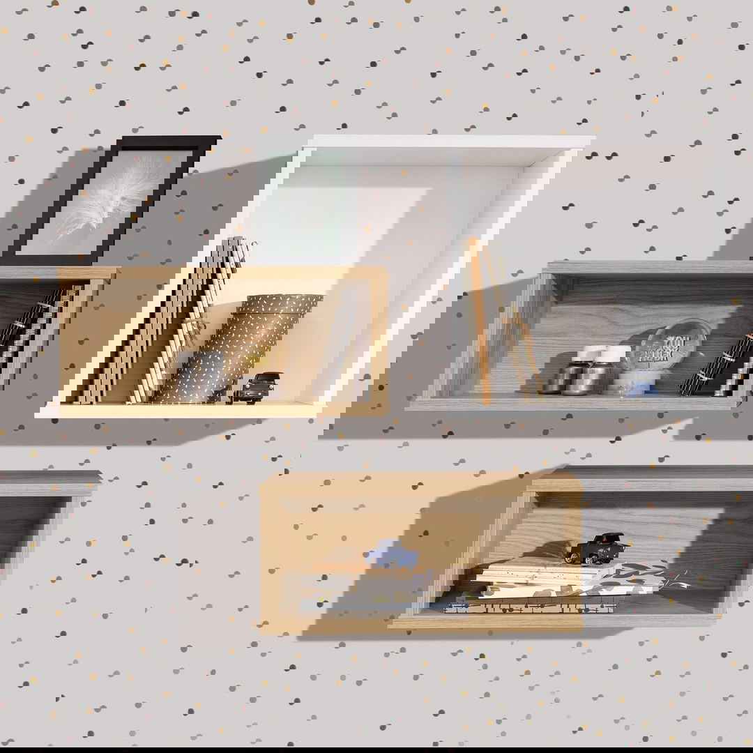 Wandregal Rechteckig Eiche #2