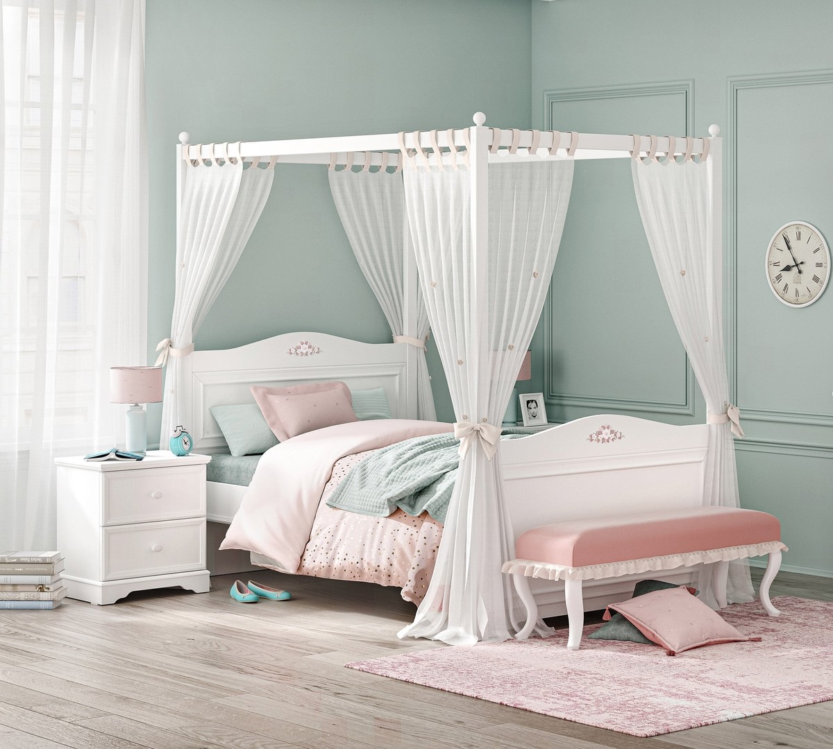 Himmelbettaufsatz Rustik 120x200cm #2