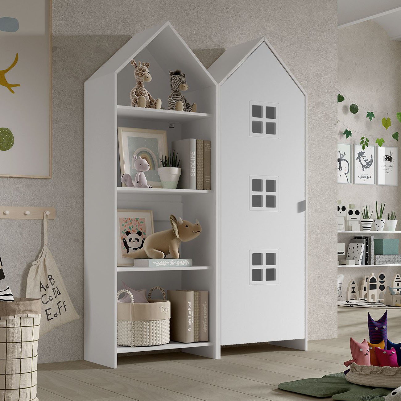 Regalschrank Casami Bruges 2-teilig Set Weiss #2