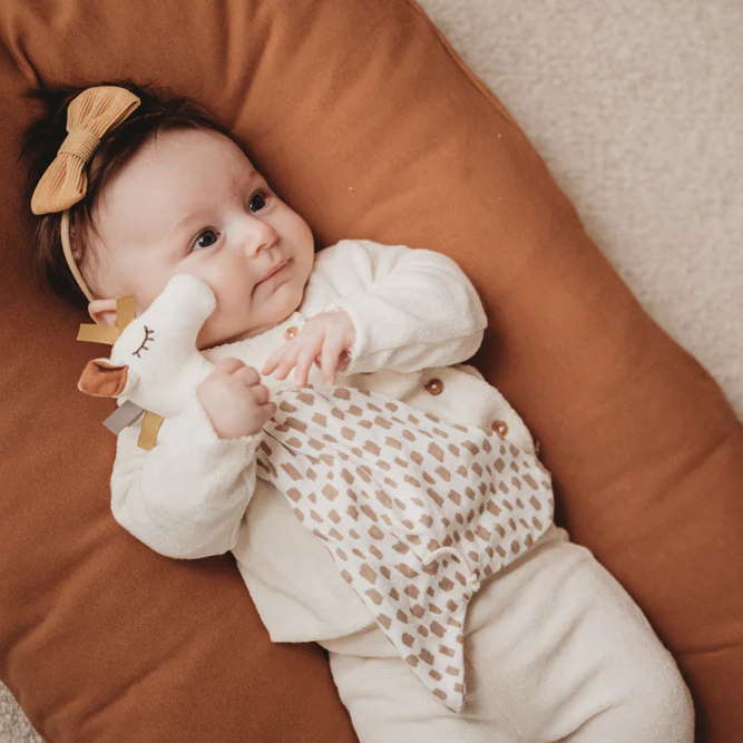 Schmusetuch Giraffe Punkte #2