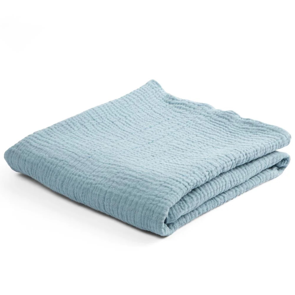 Babydecke Puder Blau
