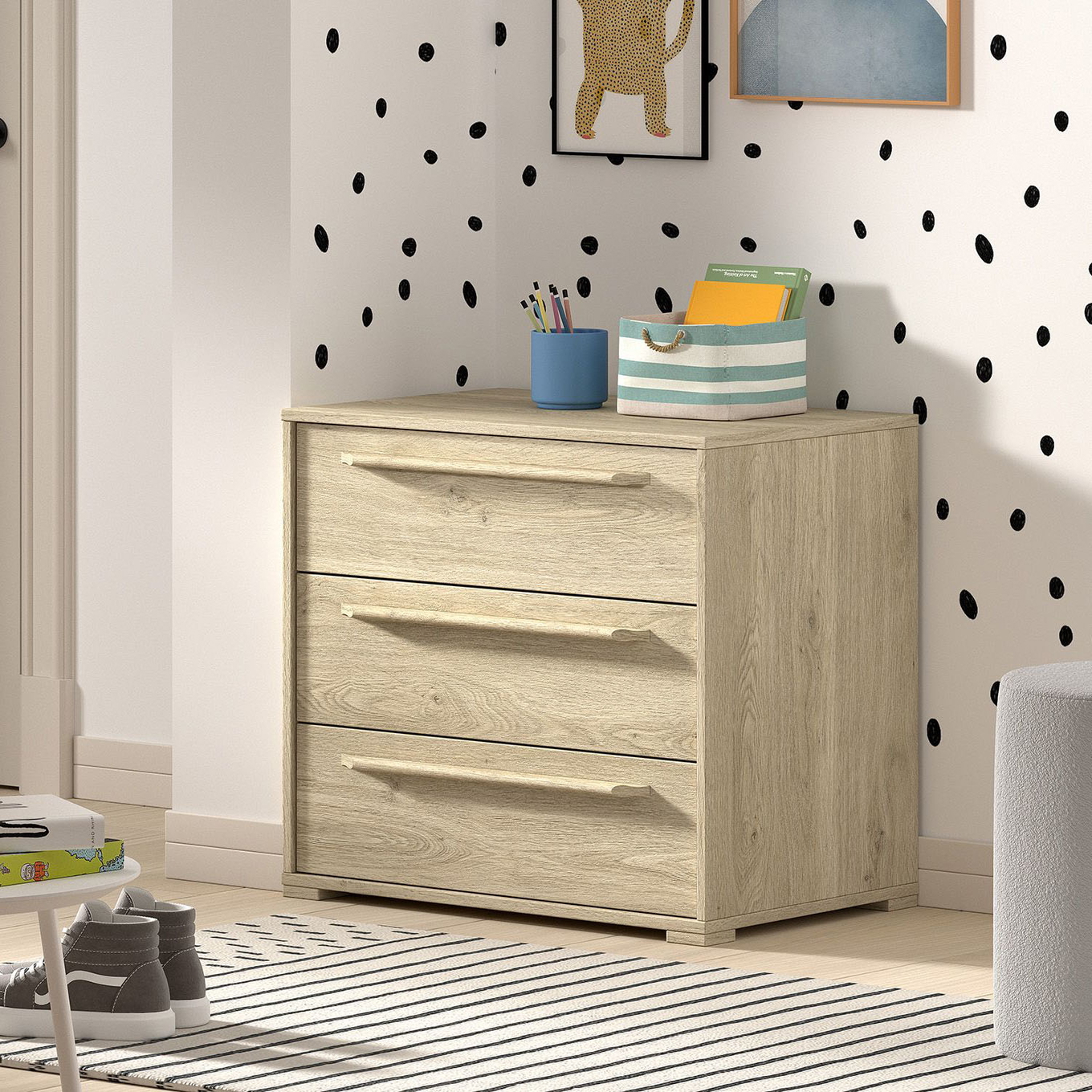 Regal Sam mit 3 Schubladen Natur #2