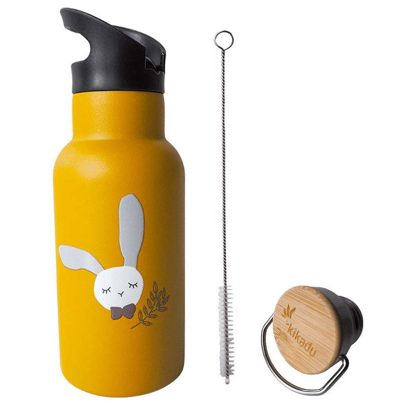 Trinkflasche Hase Senfgelb