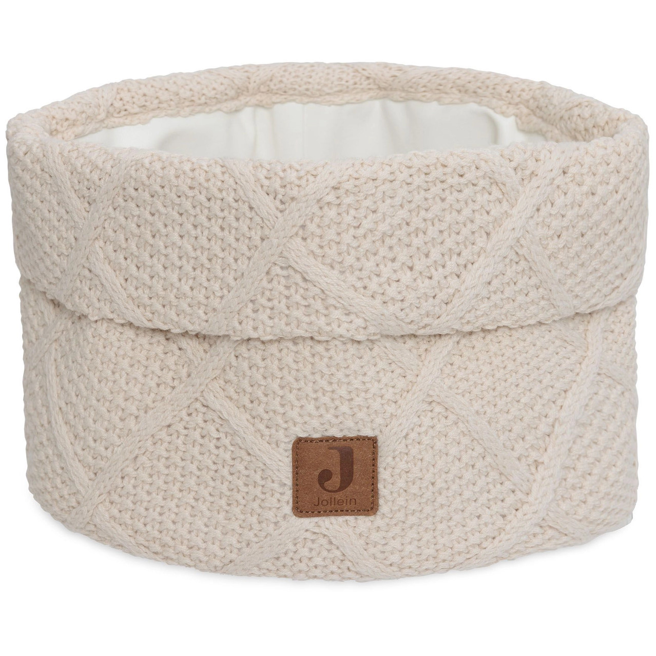 Pflegekörbchen Check Knit Creme